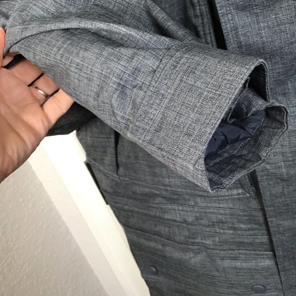 L.L. Bean TEK Waterproof Down Filled Shell Parka In Grey Size Medium. - Picture 6 of 12